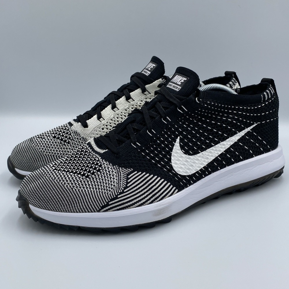 Nike Flyknit Racer G Men's 11.5 Cookies & Cream Spikeless Golf Shoes 909756-001